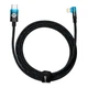 Кабель Baseus MVP 2 Elbow-Shaped Fast Charging Data Cable Type-C to iP 20W (CAVP000321) 2m Black+Blue - зображення 1