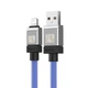 Кабель Baseus CoolPlay Series Fast Charging Cable USB to iP 2.4A (CAKW000503) 2m Blue - изображение 5