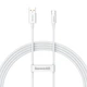 Кабель Baseus Superior Series Fast Charging Data Cable USB to Type-C 100W (P10320102214-02) 1.5m Moon White - зображення 1