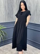Летнее женское платье Fashion миди свободного кроя 46/48 черный - изображение 1