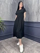 Летнее женское платье Fashion миди свободного кроя 46/48 черный - изображение 3
