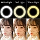 Кільцева лампа 26 см зі штативом настільна Ring light Led Набір блогера світлодіодне селфі кільце - зображення 3