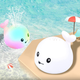 Игрушка для ванной TOPA Кит с подсветкой с фонтаном Spray Water Bath Toy Белый - изображение 3