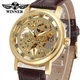 Годинник Чоловічий Механічний Золотистий Winner Gold Brown (279947) - зображення 7