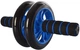Ролик колесо для пресса EasyFit Ab Wheel Double EF-1352-B двойной с ковриком (тренажер гимнастический для мышц преса) Синий (56001536) - изображение 2