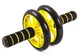Ролик колесо для преса EasyFit Ab Wheel Double EF-1352-Y подвійний з килимком (тренажер гімнастичний для м'язів пресу) Жовтий (56001534) - зображення 2