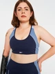 Спортивный топ для йоги женский Reebok Reebok Lux Racer Padded Colorblock GS8923 XS Vector Navy (4064057688068) - изображение 4