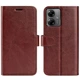 Класичний чохол-книжка Deexe Wallet Style для Motorola Moto G14 - Brown - зображення 1