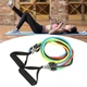 Набор эспандеров для фитнеса многофункциональный 5 жгутов Power Resistance Bands в чехле - изображение 5
