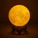 Ночник 3D аккумуляторная Луна Светильник 5 режимов 5 цветов USB 3D Moon Touch - изображение 4