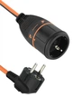 Удлинитель с фиксирующей розеткой Electraline с системой Electralock™ 3х1,5мм² 30м оранжево-черный (01666) - изображение 1