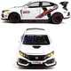 Машинка іграшка Honda Civic моделька колекційна металева дитяча 15 см Білий (2795749) - зображення 4