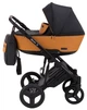 Коляска 2 в 1 Bair Mirello кожа 100% М-30/05 черный - карамель - изображение 3