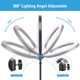 Тримач з кільцевим освітленням Bluetooth 12 " YQ-320A light set (Kit2) |170cm Stand, Plug Powered, 3000-6500K| - изображение 5