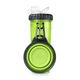 Пляшка для тварин RIAS Snack-Duo для води та корму зі складаною мискою Green (3_03743) - зображення 2
