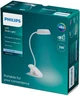 Настільна лампа з акумулятором Philips Led Reading Desk Lamp Donutclip 3W 4000K 1200mAh USB 5V біла - зображення 3