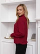 Свитер вязаный оверсайз женский ISSA PLUS WN20-46 3XL Фиолетовый (issa2007682107773) - изображение 3