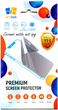 Защитное стекло для смартфона Samsung Galaxy A14 Drobak Matte Ceramics Anty Spy Black (676714) - изображение 7
