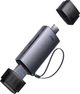 Czytnik kart Baseus Lite Series USB Type-A & Type-C - SD/TF Grey (WKQX060113) - obraz 1