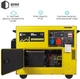 Генератор дизельный QUBE 3-х фазный QFED8500S3 3-фазы 6.0/6.5 кВт 15 л canopy электрический старт - изображение 5