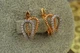 Сережки Xuping Jewelry дві петельки з родістю 1,4 см золотисті - зображення 2