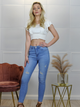 Jeansy skinny damskie Merribel Olha S Jasnogranatowe (5907621631284) - obraz 4