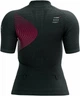 Спортивная женская футболка Compressport Trail Postural SS Top W XS Black/Persian Red - изображение 2