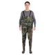 Рыболовный полукомбинезон Вейдерсы (заброды) (PVC, р-р 42, камуфляж Woodland) (TY-145_Камуфляж Woodland_42) - изображение 1