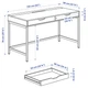 Письмовий стіл IKEA ALEX 132х58 см біла морилка/імітація дуба (604.735.29) - изображение 6