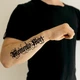 Временная тату TATTOOSHKA "Memento Mori. Never give up " LB-160 - изображение 3