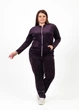 Пижама женская для дома велюровая на молнии N.EL.1547-53k 3XL Сливовый - изображение 1
