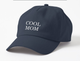 Кепка Унисекс Malfini с принтом Крутая мама Cool mom для мамы Темно-синий - изображение 1