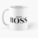 Чашка Керамическая кружка с принтом Мама Boss для мамы Белая 330 мл - изображение 1