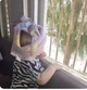 Детский мягкий противоударный шлем для защиты головы малыша Сиреневый с ушками слоники - изображение 2