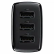 Мережевий зарядний пристрій (МЗП) Baseus Compact 17W (3USB) (CCXJ02) (Чорний) - изображение 4