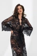 Пеньюар гипюровый длинный German Volf черный one size 100029 - изображение 3
