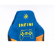 Комп'ютерне Ігрове крісло для геймерів та роботи Infini Ergo Синьо-жовтий геймерське крісло для дому для офісу - изображение 8