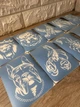 Набор трафаретов для био-тату Fresh Tattoo 19х9 см, 9 шт/1 уп (KG-9637) - изображение 2
