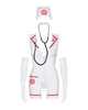 Эротический ролевой костюм медсестры со стетоскопом Obsessive Emergency dress Белый S/M (MR43814) - изображение 5