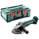 Аккумуляторная угловая шлифмашина Metabo W 18 L 9-125 2 без акб, в кейсе (602247840) - изображение 1