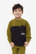 Свитшот зелено-черный Dreams H&M 98-104см (400093144) - изображение 2