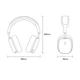 Беспроводные наушники с шумоподавлением Baseus Bowie H2 Noise-Cancelling Wireless Headphone. Black - изображение 8