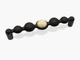 Мебельные ручки для комода, тумбы, шкафа Pearl ball черные 128 мм - изображение 1