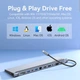 Док-станция Vention 12 в 1 USB 3.1 Type-C - DP/HDMI/VGA/USB-C/USB 3.0 x 3/RJ45/SD/TF/TRRS 3.5 мм/PD 100 Вт (THSHC_WV) - изображение 5