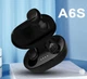 Бездротові bluetooth навушники TWS A6S чорні - изображение 1