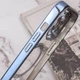 Чехол хромовый Fibra Chrome with MagSafe с закрытой камерой для Apple iPhone 13 Mini Sierra Blue - изображение 5