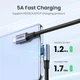 Кабель UGREEN US334 USB-C 2.0 to USB-C 90˚ 100W QC4.0 PD3.0 5A 2m Black (70645) - изображение 3