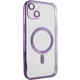 Чехол хромовый Fibra Chrome with MagSafe с закрытой камерой для Apple iPhone 13 Mini Purple - изображение 1