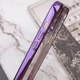Чехол хромовый Fibra Chrome with MagSafe с закрытой камерой для Apple iPhone 13 Mini Purple - изображение 5