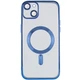 Чехол силиконовый противоударный WAVE Metal Color Case with MagSafe + защита камеры для Apple iPhone 14 Plus (6.7") Blue - изображение 2